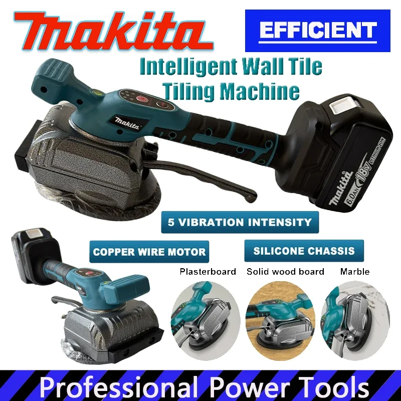 

Аккумуляторная машина для укладки плитки Makita 18В, интеллектуальная машина для выравнивания плитки, вибрационный инструмент для укладки плитки, электроинструмент
