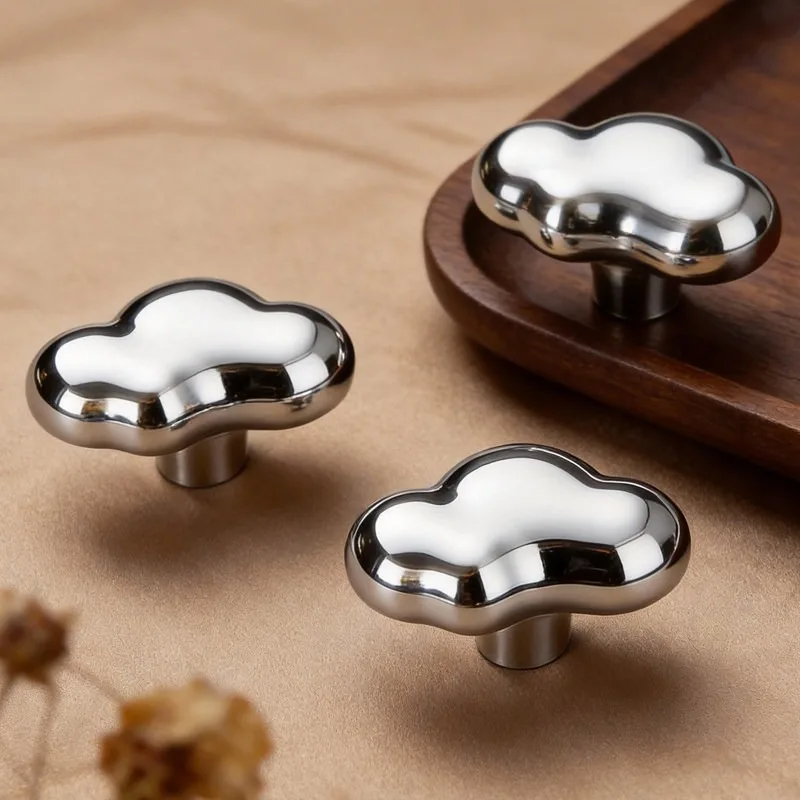 New Chinese Style Children's Room Cloud Handle Cabinet Wardrobe Handle Antique Style Drawer Furniture Cartoon Cute Small Handle