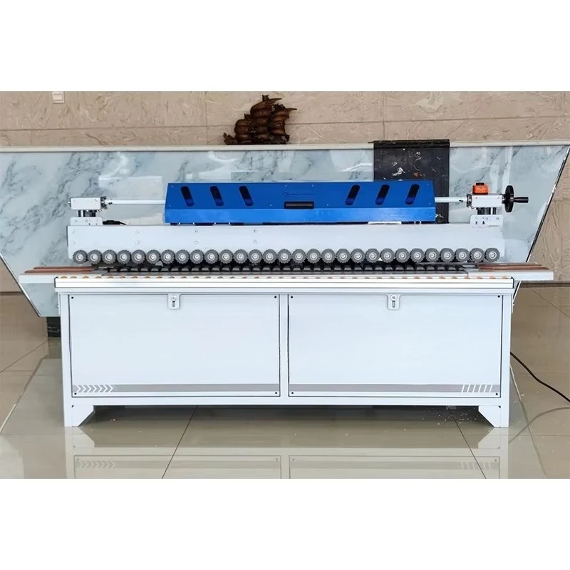 Full Automatic Hand-free Edge Banding Machine Multifunction Woodworking Furniture Soft Forming Trimming Polishing End Cutting