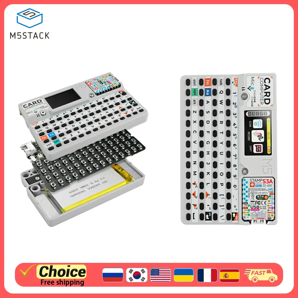 M5Stack Cardputer v1.1 Portable Computer M5StampS3A Development Board 56 Keys Keyboard For Efficient Display and Operation