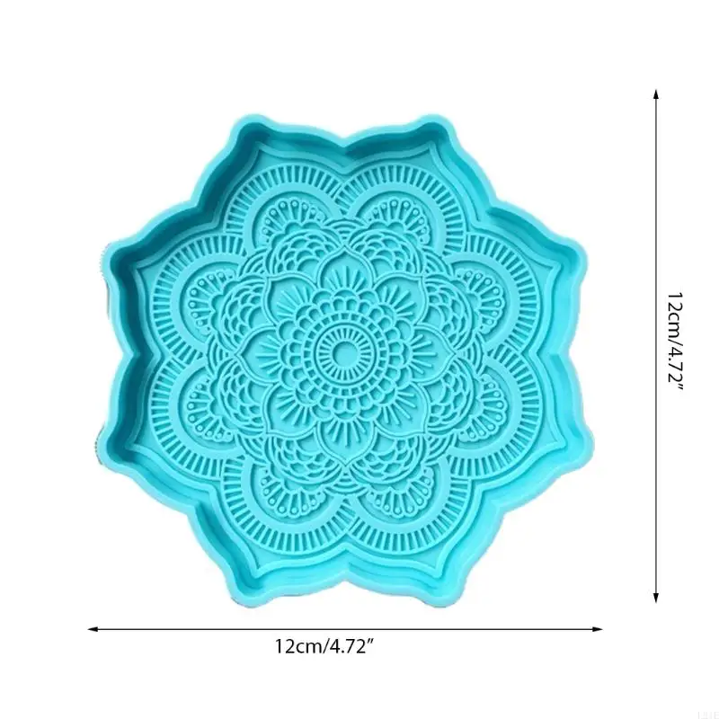 L21E المجوهرات السيليكون صنع راتنج العفن الإيبوكسي القالب ديكور ديني كريستال العقيق القالب من أجل ماندالاموج الإبداعي