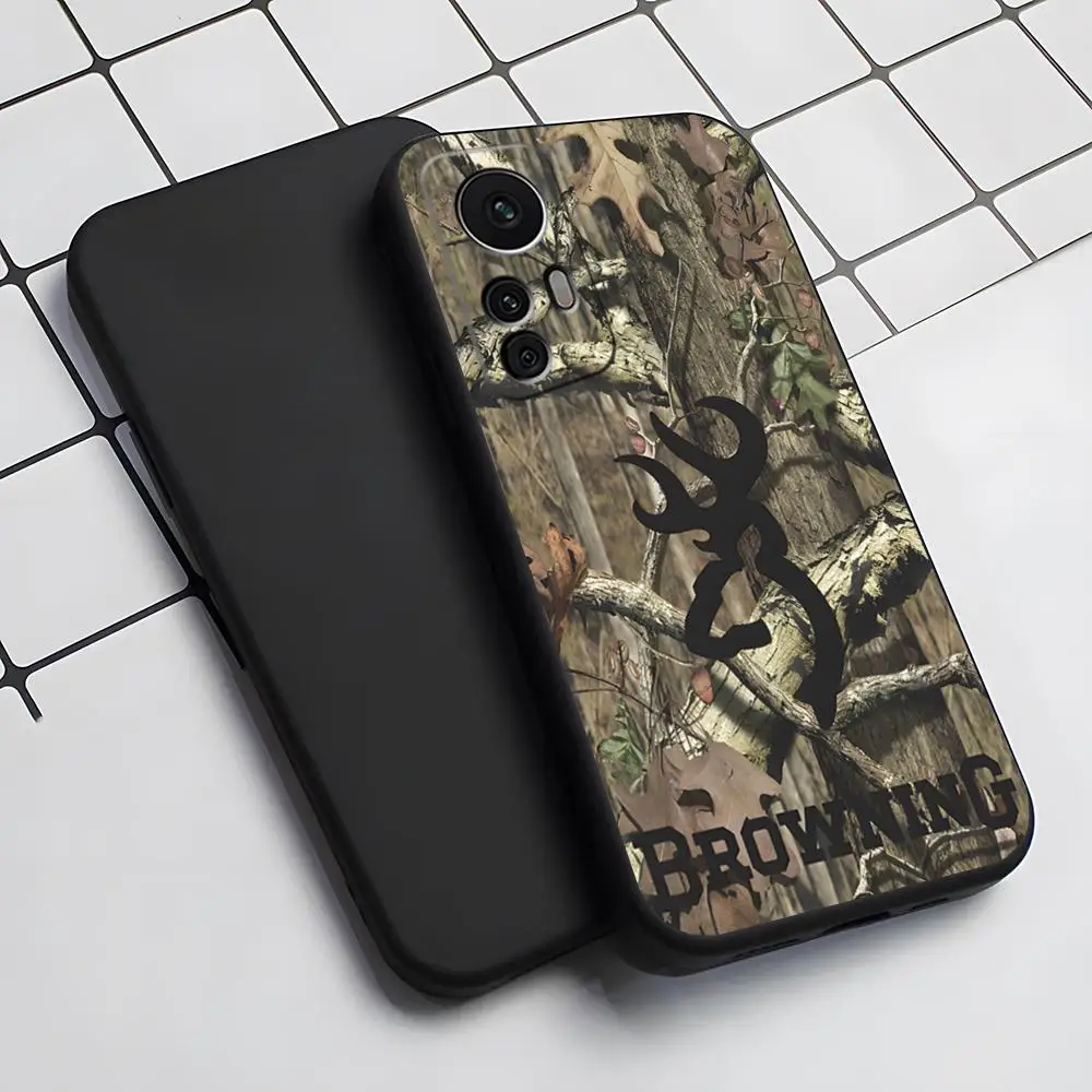 B-Browning Guns Cell Phone Case for Xiaomi 13 12 11 9T 11T 9SE 11i Lite Ultra Note10 Poco F3 M4 GT Pro Cover