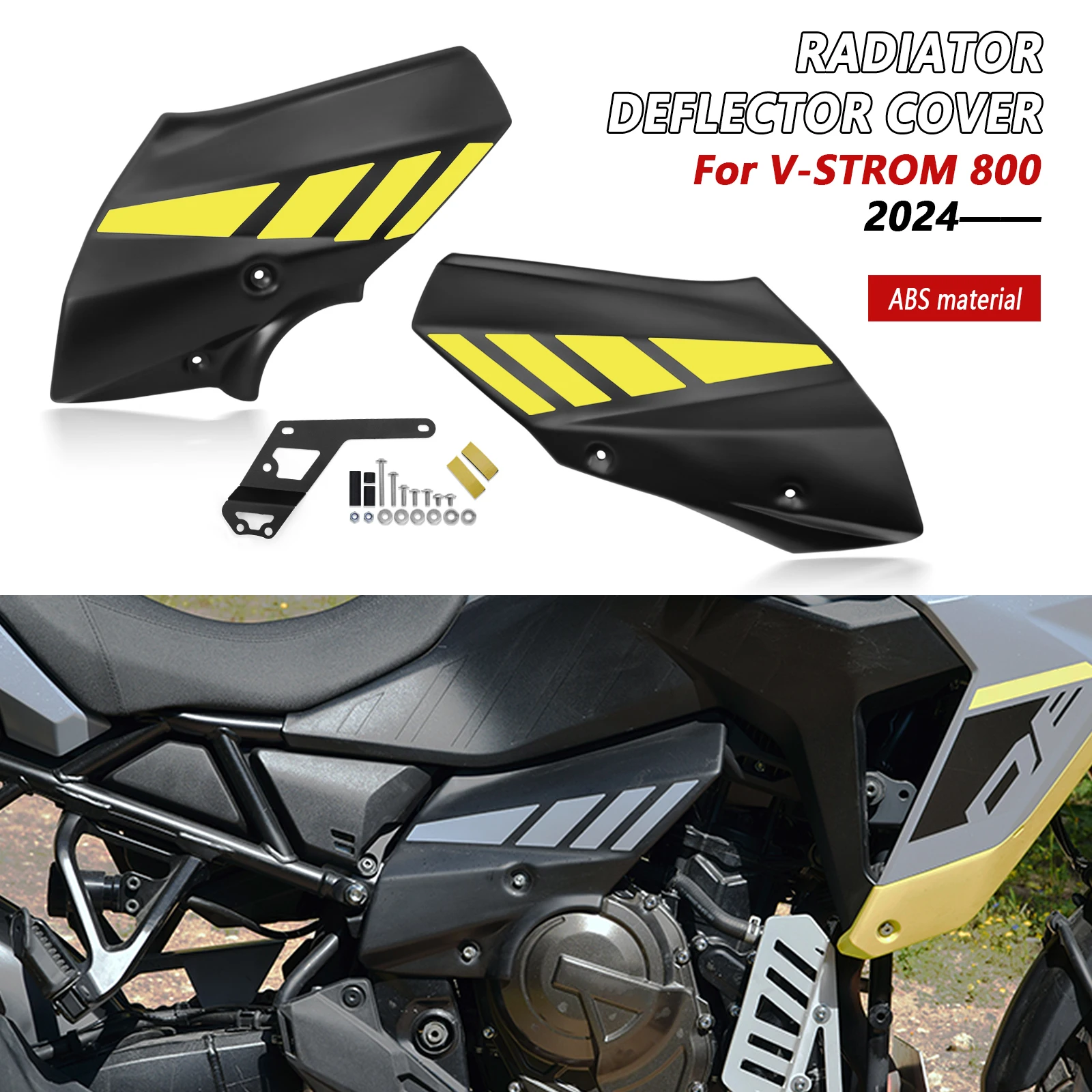 

800DE 2025 Защитная пленка для панели для V-Strom 800 DE/SE/RE 2025 2024 2023 Боковые крышки с воздушным потоком мотоцикла Side Fai