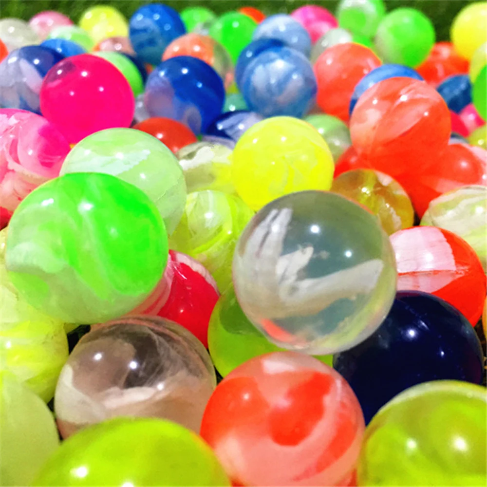 เกมกีฬาของเล่นลูกบอลของเล่นของเล่นตลก Swirl 19mm Bouncing Balls กระโดดลูก Neon Bouncing Balls Cloud Bouncy Balls