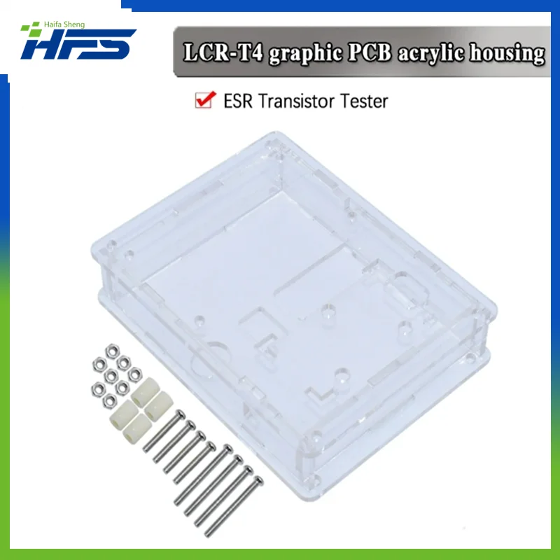 

LCR-T4 Box Clear Acrylic LCR-T3 Case Shell Housing For LCR-T4 Transistor Tester ESR SCR/MOS LCR T4