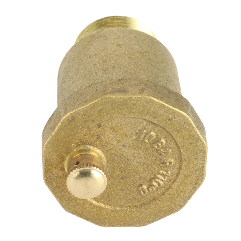 Messing Automatische Ontluchtingsklep Mannelijke Draad Voor Zonne-Energie Boiler Overdrukklep Gereedschap Ontluchtingsklep