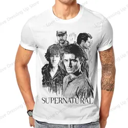 Brothers Supernatural Pure cotton printing men's Tshirt Short Sleeve Street Tshirts Funny Tops