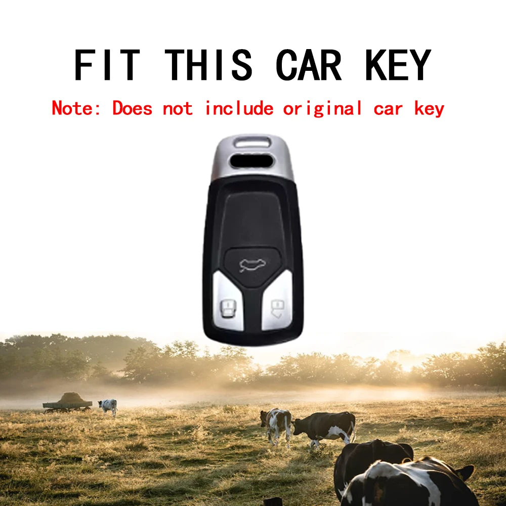 Car Key Case Cover Key Bag For Audi a1 a3 8v a4 b9 a5 a6 c7 q3 q5 q7 tt Holder Shell Auto Keychain Protect Set Accessories