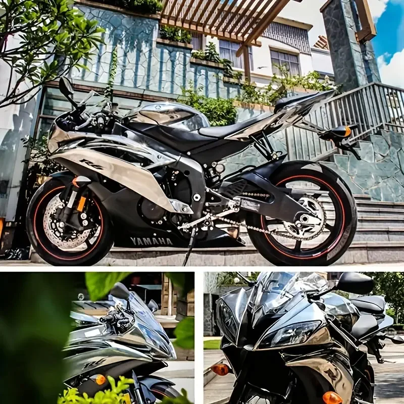 Premium Stretchable Chrome Mirror Silver Vinyl Wrap Adhesive Film Roll Air Release DIY Decal Sheet