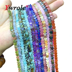 Natural Stone 6MM Love Heart Turquoise Labradorite Agates Jades Loose Spacer Beads for Jewelry Making Diy Bracelet Accessories