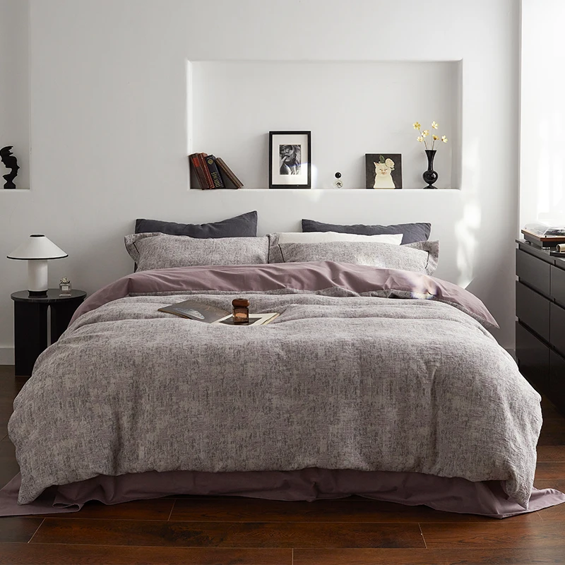 

Sunny Home Textile Новый хлопковый шлифовальный набор из четырех домашних постельных принадлежностей