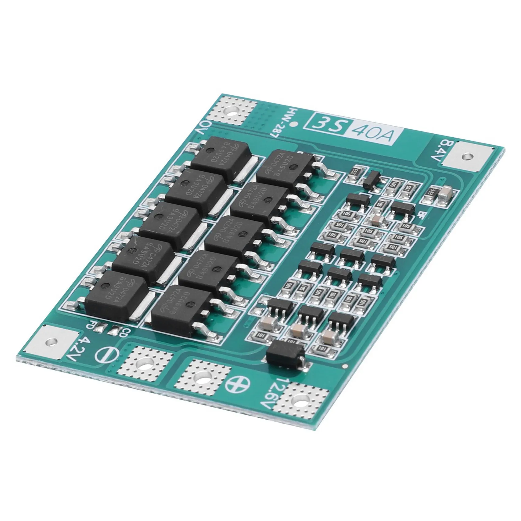 Плата защиты литиевых аккумуляторов ABUO-2X 3S 40A 18650 Li-Po (BMS) для дрелей и моторов, 11.1В 12.6В, модуль для Li-Po элементов