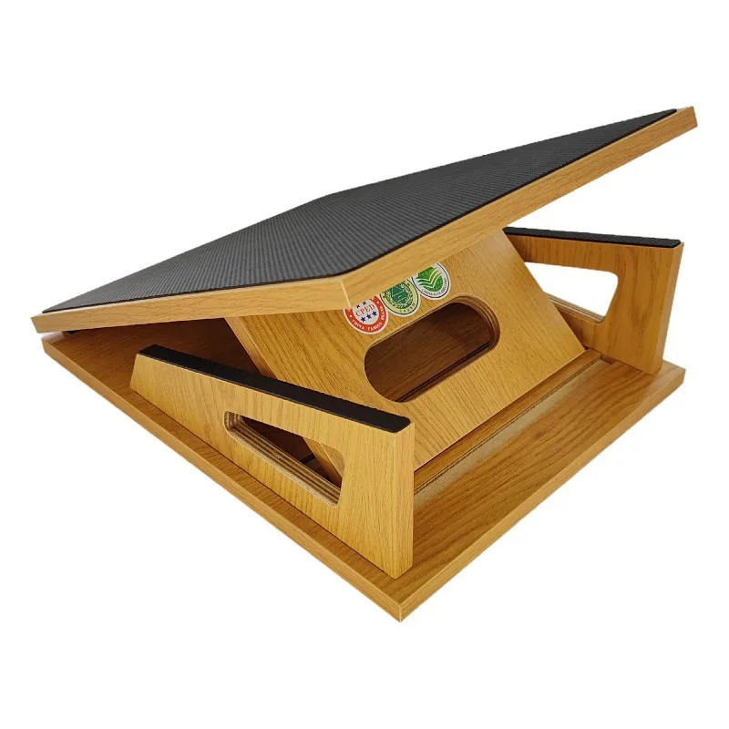 Wooden Slant Board - Calf & Ankle Stretcher, Adjustable Incline Panel