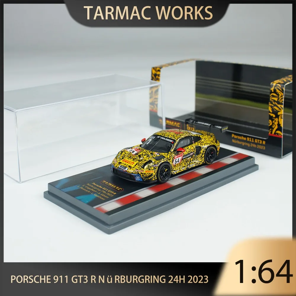 

TARMAC WORKS TW 1:64 Porsche 911 GT3 R Nürburgring 24h 2023 Premium Diecast Vehicle Model Toys Collectible Display Piece