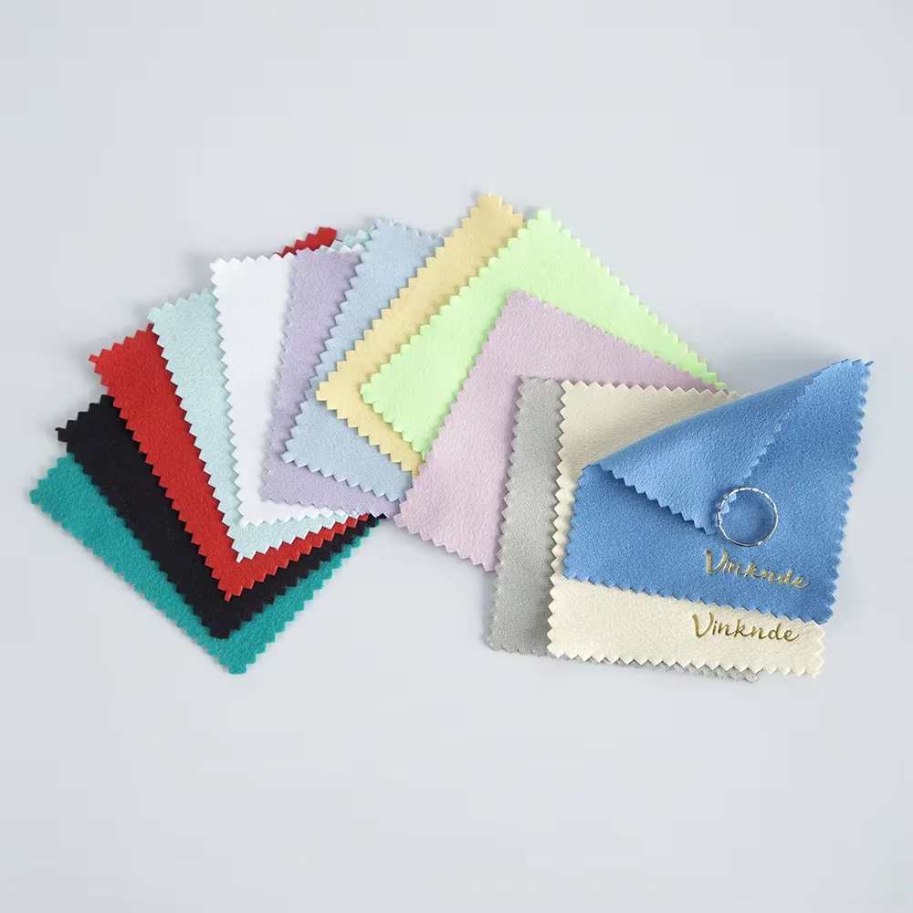 

100pcs 8x8cm Silver Polishing Cloth Personalized Fashion Jewelry Cleaning Cloth Custom Logo Soft Clean Tool Print Logo