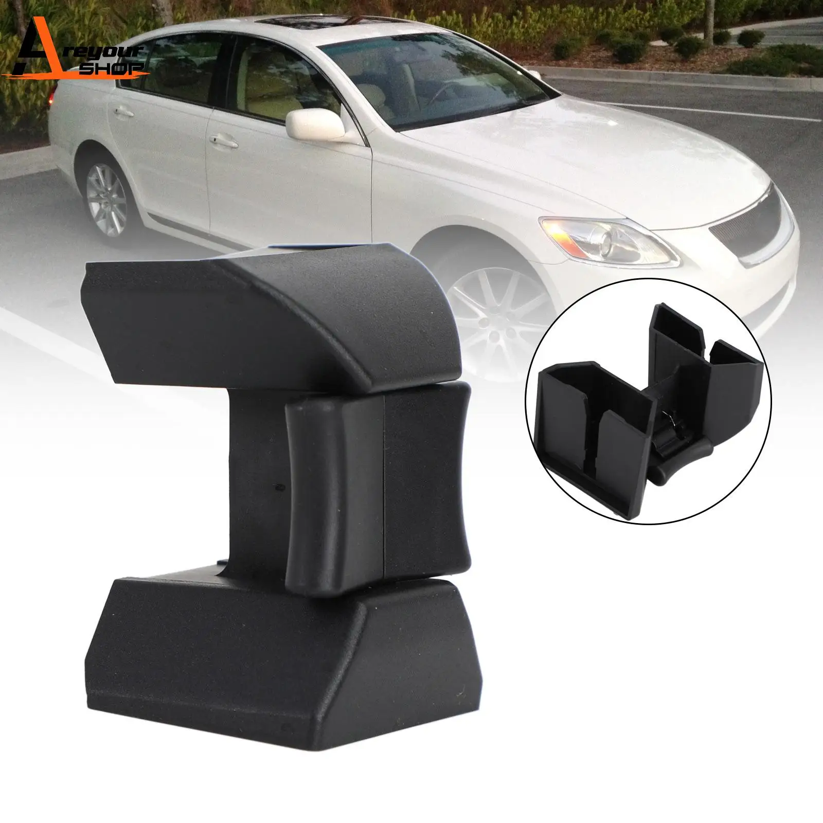 Areyourshop Console Cup Holder Insert For GS300 GS350 GS430 GS460 GS450h 55618-30040 Car Auto Parts