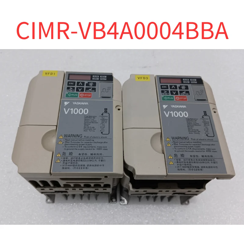 

Second-hand Inverter CIMR-VB4A0004BBA 1.5KW/0.75KW 380V Test OK