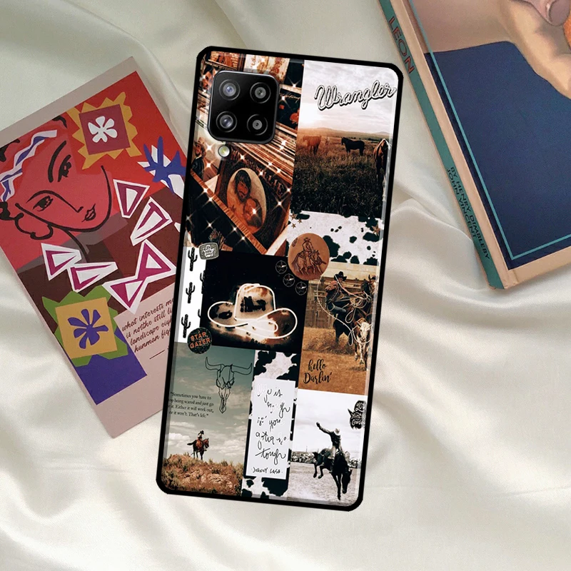 Cowboy Cowgirl Western Case For Samsung Galaxy A52 A32 A12 A51 A71 A53 A33 A23 A13 A52S A14 A34 A54 A50 A70 Cover
