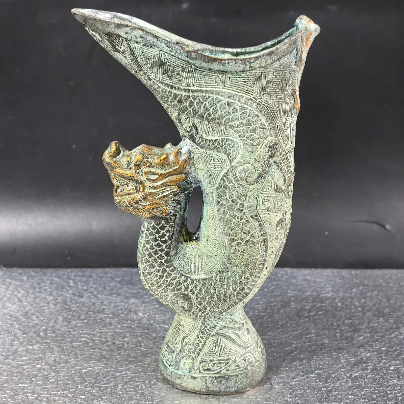 Collectible Vintage Wine - Coppa da Vino in Bronzo con