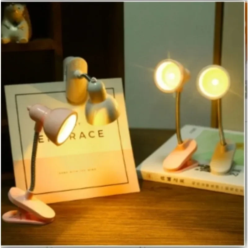 

Mini Book Light LED Clamp Reading Lamp Night Lights For Notebook Read Bookmark Desk Clip Design Home Bedroom Girl Child Student