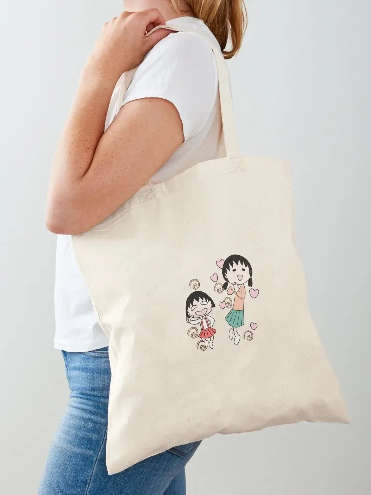 Chibi Maruko-Chan Tote Bag canvas shopping bag shopping trolley bag university shopper