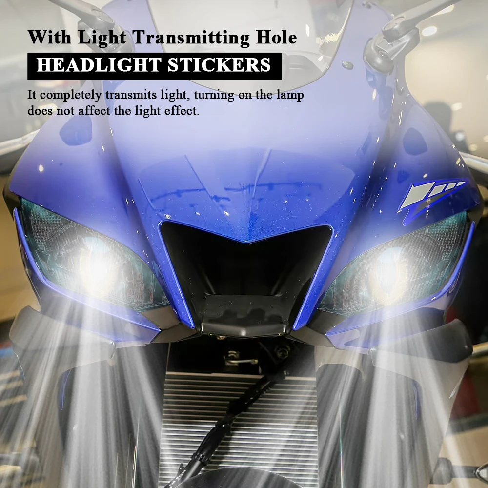 دراجة نارية العلوي الحرس ملصق لياماها YZF R3 YZFR3 YZF-R3 2019 2020 رئيس ضوء واقية ملصق مائي تعديل الملحقات