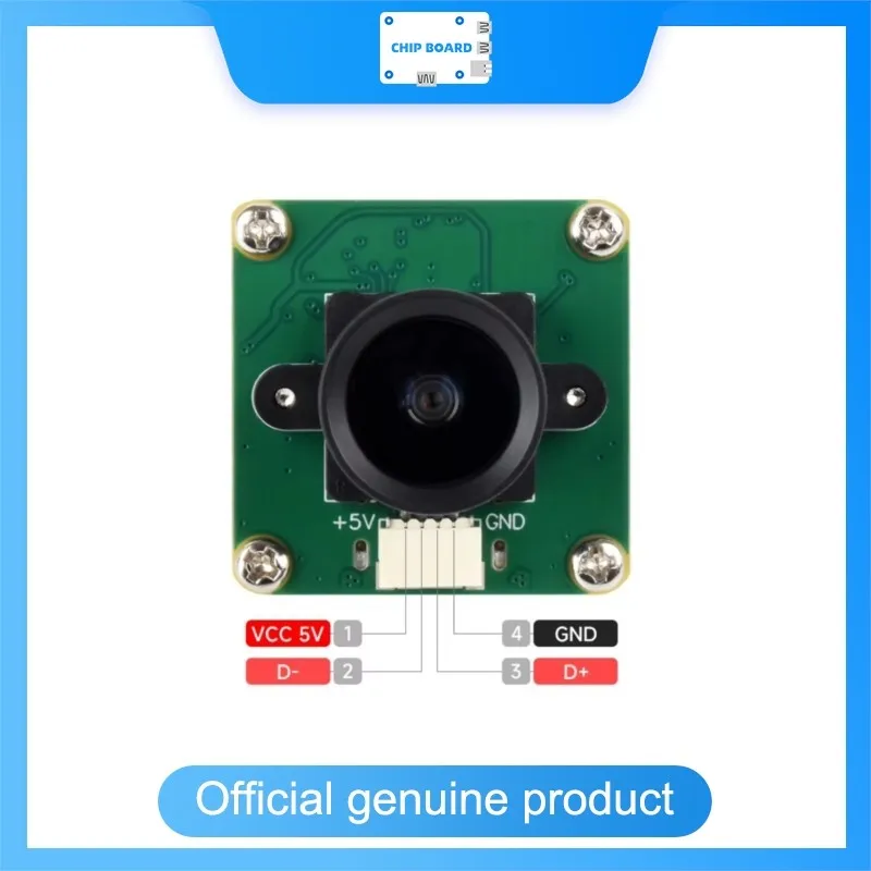 Waveshare OV4689 4MP USB Camera (A), 92° Wide Angle, Type-C & SH1.0 4PIN Interface, Plug and Play Vision Module