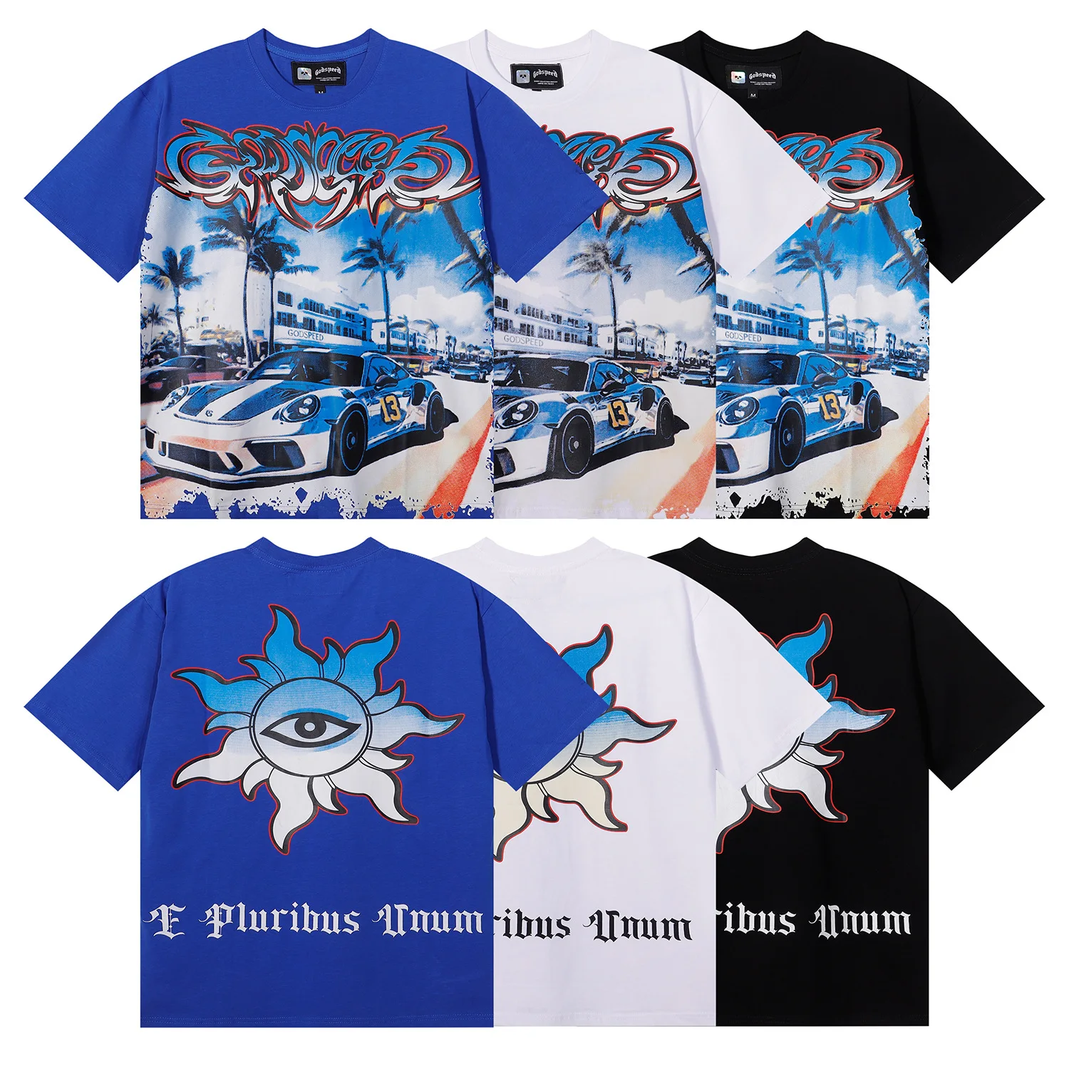 

Godspeed Men's T-shirts Luxury Design Skull Tops Tees