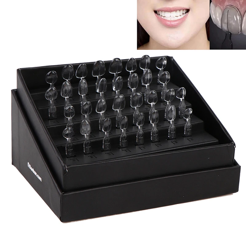 32pcs/Set Dental Veneer Mould Kit Composite Resin Mold Light Cure Autoclave Anterior Front Teeth Mould Teeth Whitening Tools