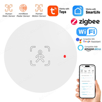 Tuya WiFi ZigBee Motion Sensor 24G MmWave Radar Detector Human Presence Sensor Smart Home Security Protection for Alexa Google