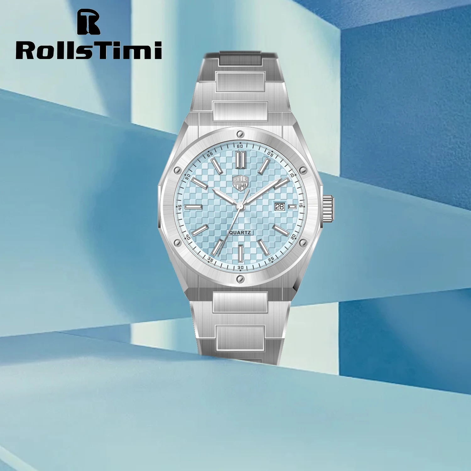 

2025 New RollsTimi Men's Watch Luxury Quartz Watches For Man Stainless Steel Waterproof Sports Wrist Watches Top Man Clock GIfts