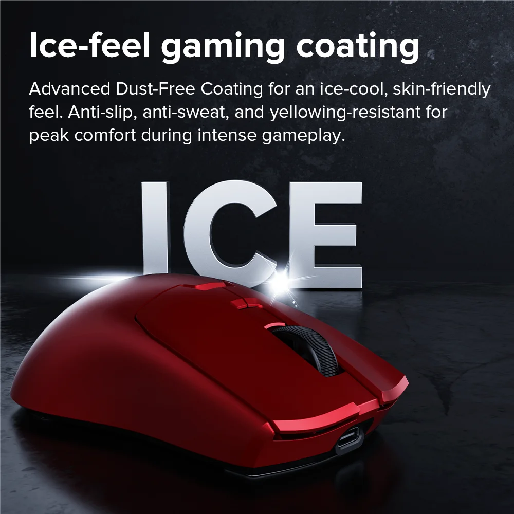 Delux M800mini Wireless Gaming Mouse, 46g Lightweight,PAW3311,1KHz Polling Rate Recharge Mice for Small to Medium Hand PC Gamer