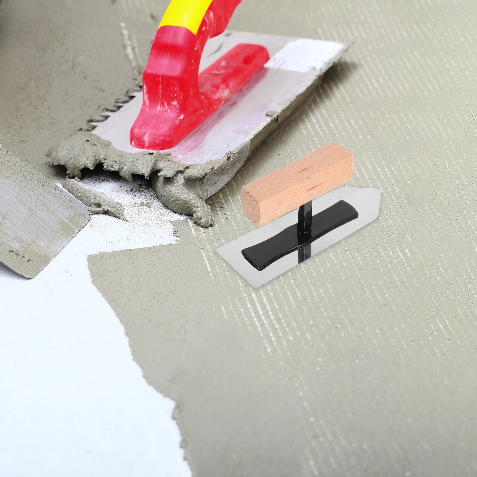 مجرفة صغيرة من الفولاذ المقاوم للصدأ، أداة تجصيص يدوية مدمجة فائقة المرونة للعمل المفصلي، تشطيب المشطورة