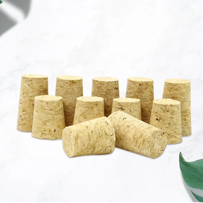 5/10Pcs Tapered Wine Corks Stoppers Reusable Natural Wood Corks DIY Creative Wine Bottle Cover For Wine Accessories 22x17x35mm