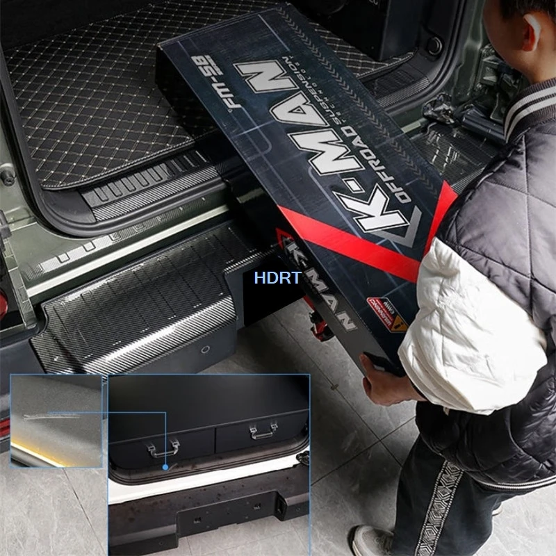 Fit For BAIC 212 T01 2024 + Rear Trunk Guard Cover Tail Boot Plate Threshold Scuff Door Sill Welcome Pedal Car Style Accessories