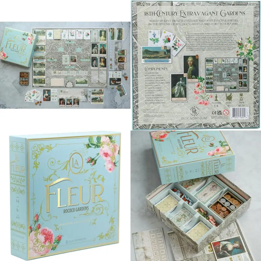 

Rococo Garden: Plant Lover's Board Game | Build Your Historic Paradise | Ages 8+ | 1-4 Players | Simple to Learn