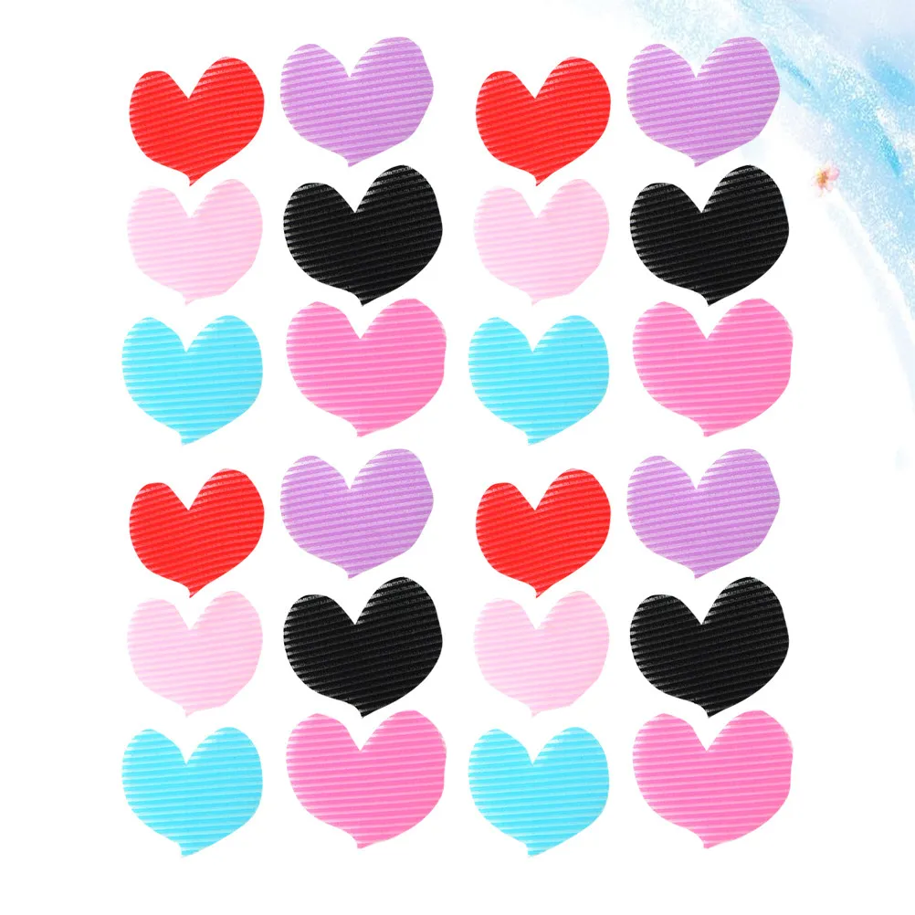 

24 шт. Зажимы для челки в форме сердца, многоразовые держатели для волос, легко прикрепляемые, для фиксации челки во время тренировок и макияжа