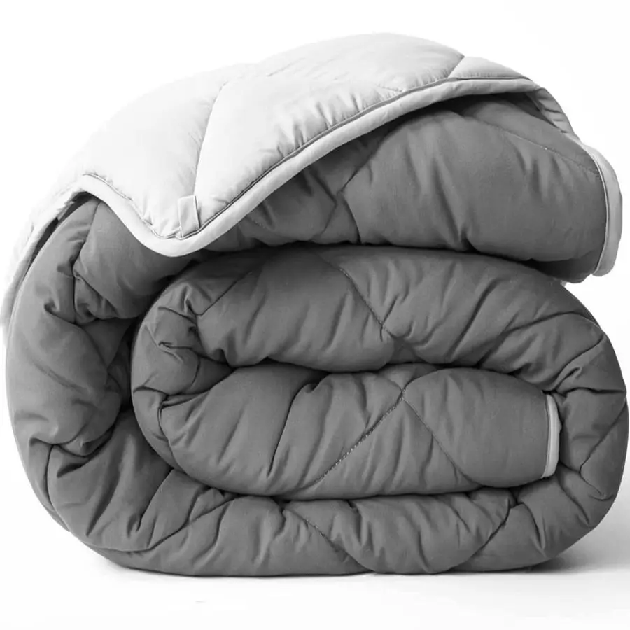 

Queen Short Queen Microfiber All Seasons Down Alternative Quilted Comforter Cooling Breathable Premium Soft Reversible Microfibe