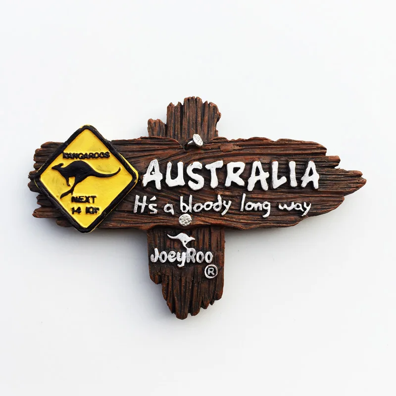 

Fridge magnet Australia Road Sign Decoration Resin Refrigerator Magnet Tourism Souvenir Message Post