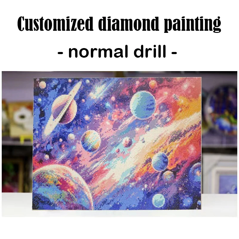 

Custmized 5D DIY Diamond Painting Full Round Square Drill Cross Stitch Mosaic Handmade Embroidery Wall Decoration