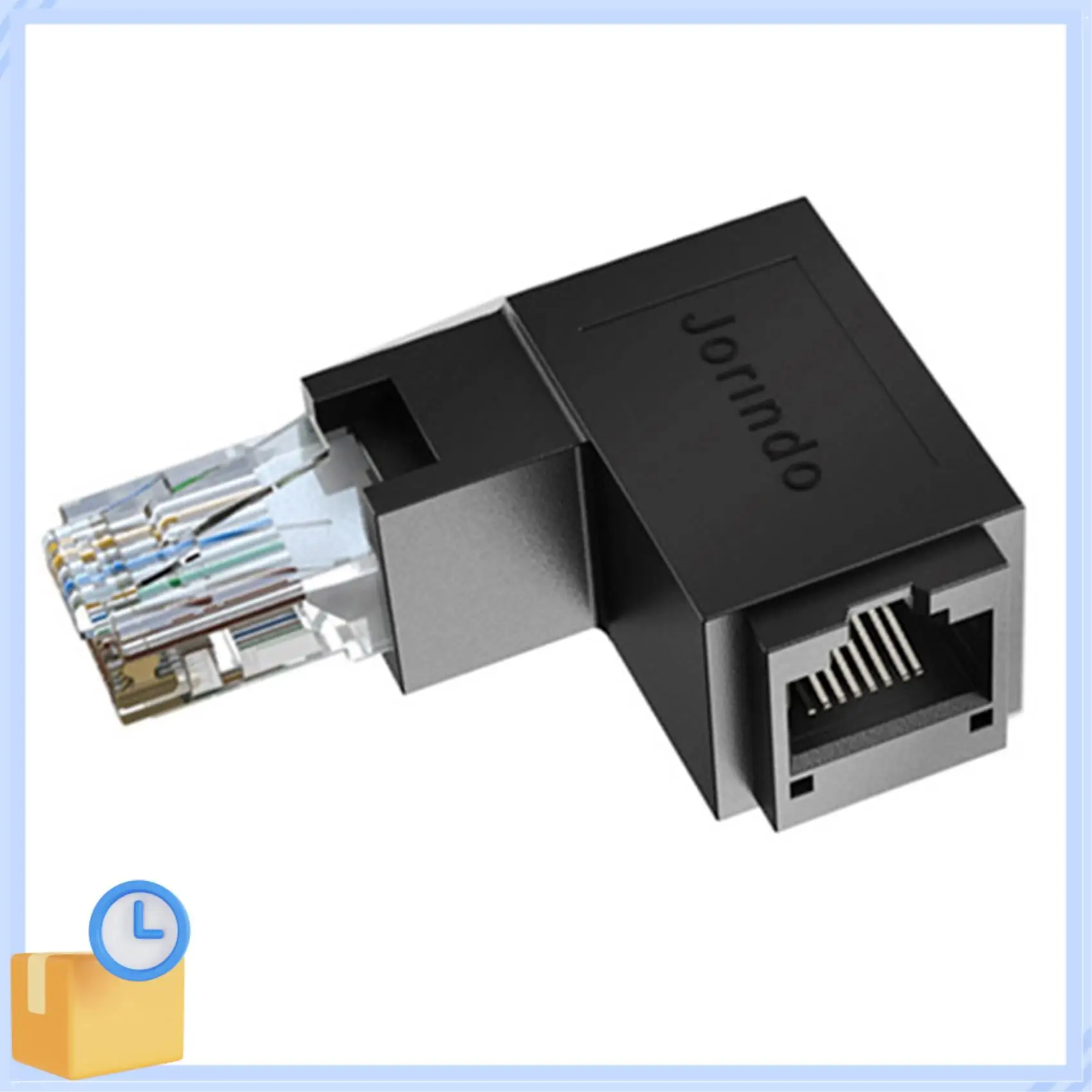 Populaire RJ45 Man-vrouw Ethernet Adapter Netwerk Extender 90 Graden Voor CAT5E CAT6 CAT8 Ethernet Kabel Connector