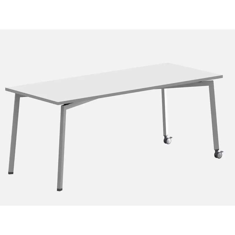 Foldable Metal Training Table for School Office Meeting Space Saving Classroom Furniture Easy Storage Desk for Conference
