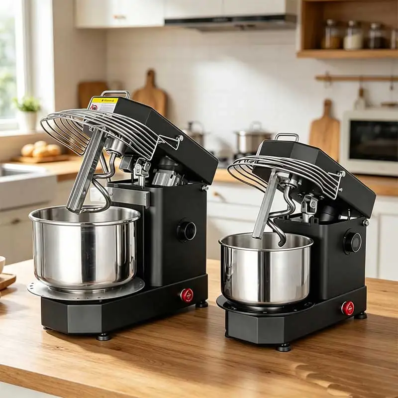Factory Supply Commercial Bakery Dough Kneader Machine 10L 4kg Tabletop Mixer with Removable Bowl for Bakery Customized