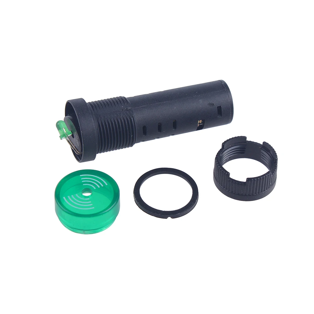 1pc AD16-22SM 16mm 22mm Panel Diameter 12V 24V 110V 220V Flash Signal Light Red LED Active Buzzer Beep Alarm Indicator Green Red