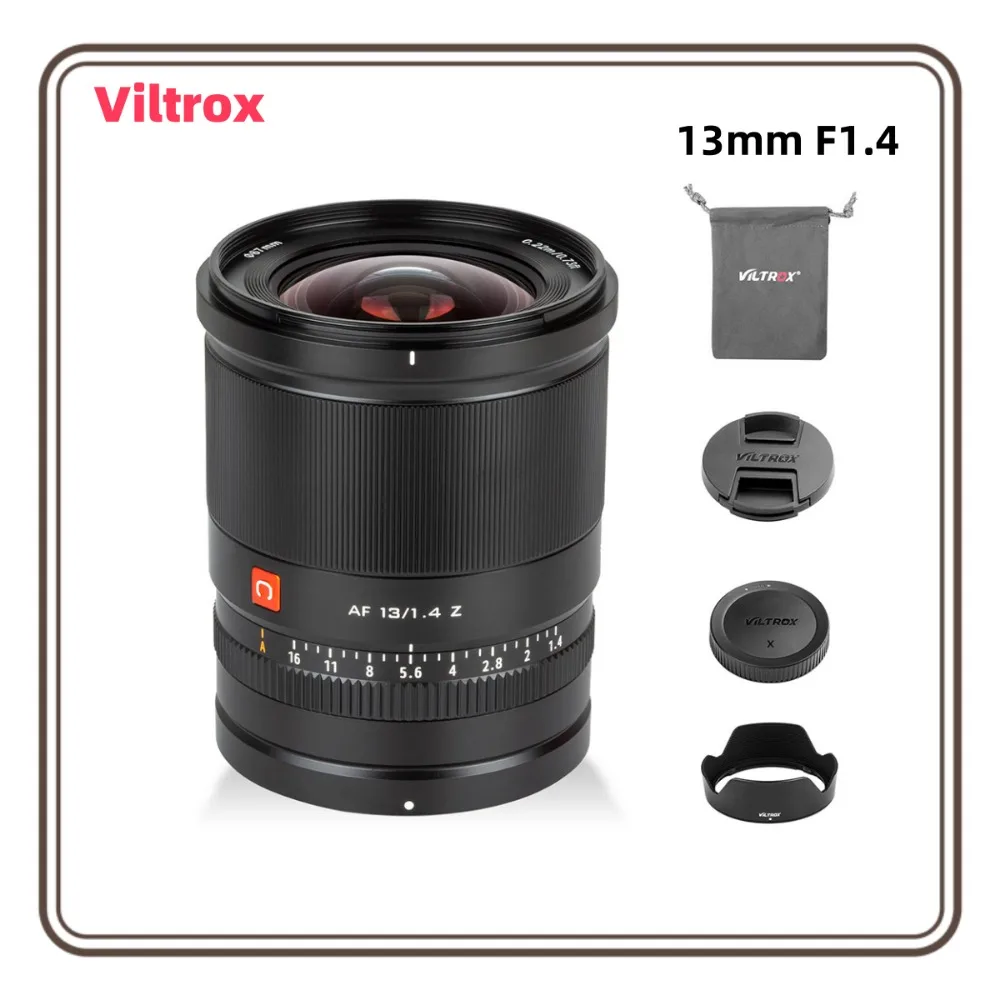 

Сверхширокоугольный объектив Viltrox 13 мм F1.4 APS-C с автофокусом для камер Fuji X Nikon Z Sony с креплением E X-S20 X-A10 X-A3 X-A5 X-A7 A6400