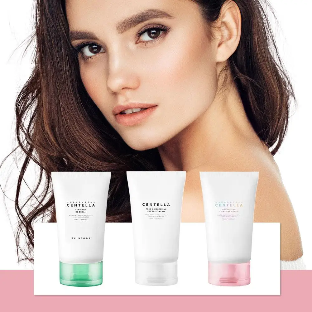 Centella Asiatica Skin Care Set Brightening Serum Hyaluronic Acid Toner with Waterproof Sunscreen Calming Moisturizing for Face