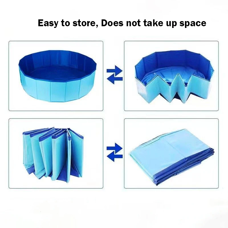 Swimming Pool Folding Basin Portable Pet Bathing Pool PVC Material Pets Foot Cleaning Basin for Ground Swimming Pool Entrance view 5