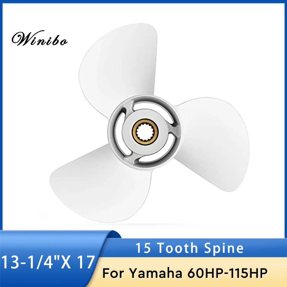 

Marine 13 1/4x17-K Aluminum Propeller for Yamaha Outboard 60HP -130HP,OEM Parts No.6E5-45945-01-EL