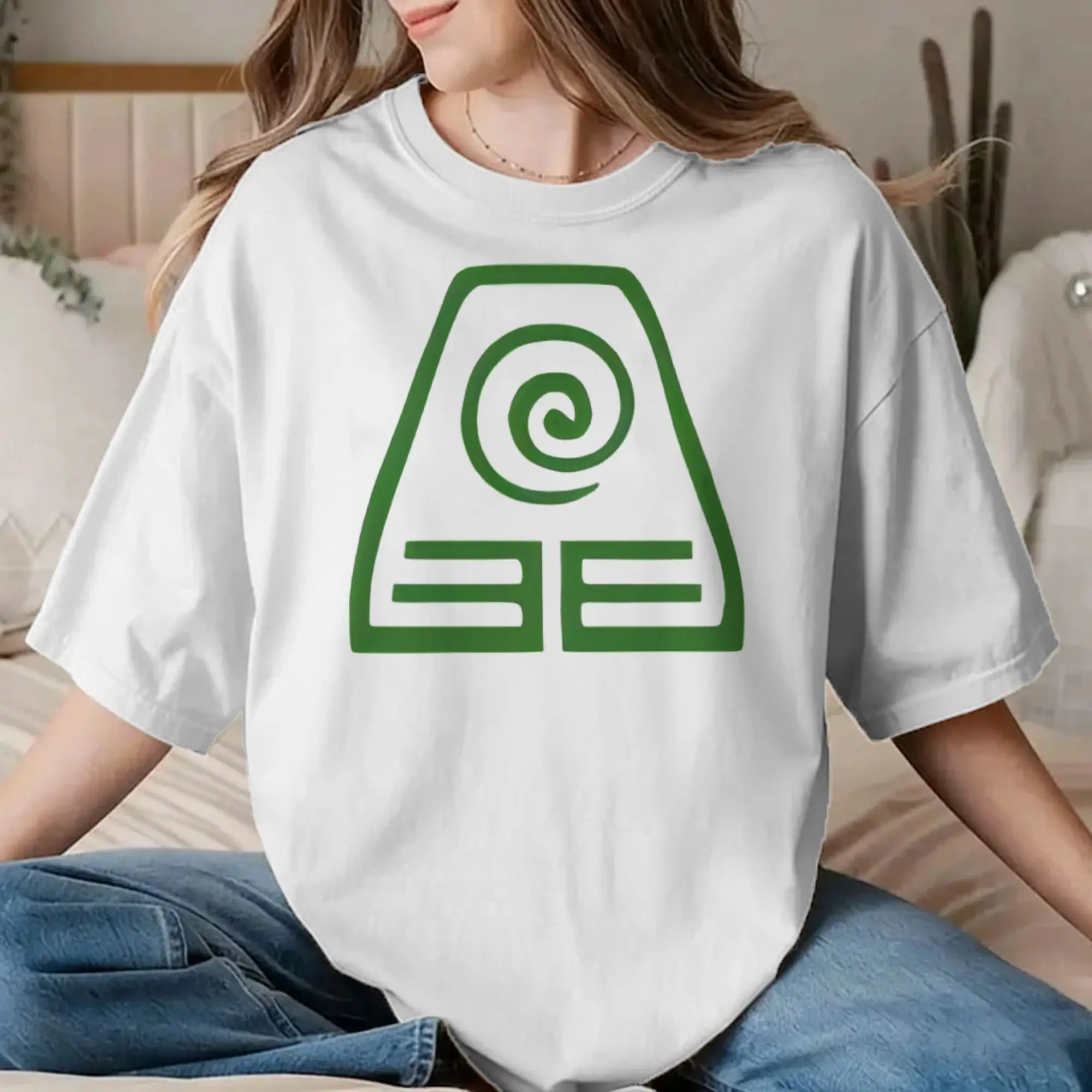 Novelty Toph Earth Kingdom T-Shirt Men Women Cotton T Shirts Avatars Airbenders Anime Short Sleeve Tees New Arrival Clothes