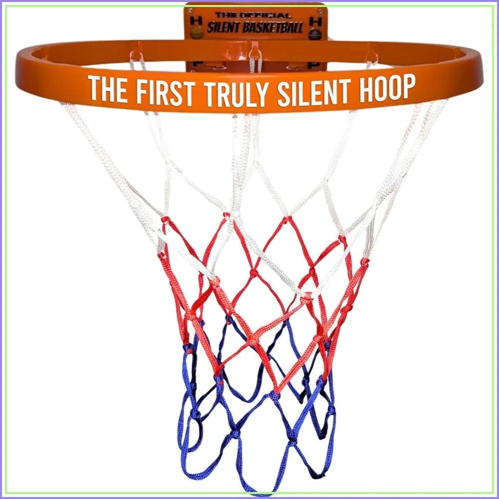 

Silent Basketball Hoop – Wall-Mounted Indoor Hoop for Bedroom, Apartment Shooting Practice & Skill Training – Adhesive or Screw Install